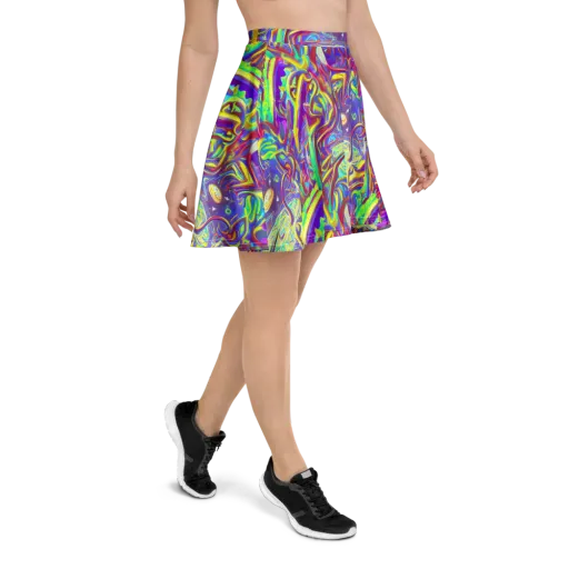 Daliesque Drift on a Skater Skirt