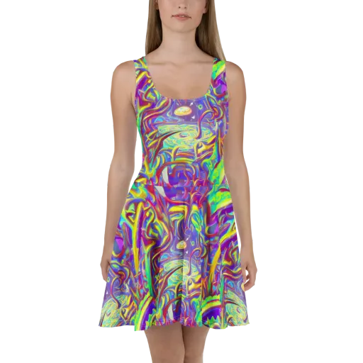 Daliesque Drift on a Skater Dress
