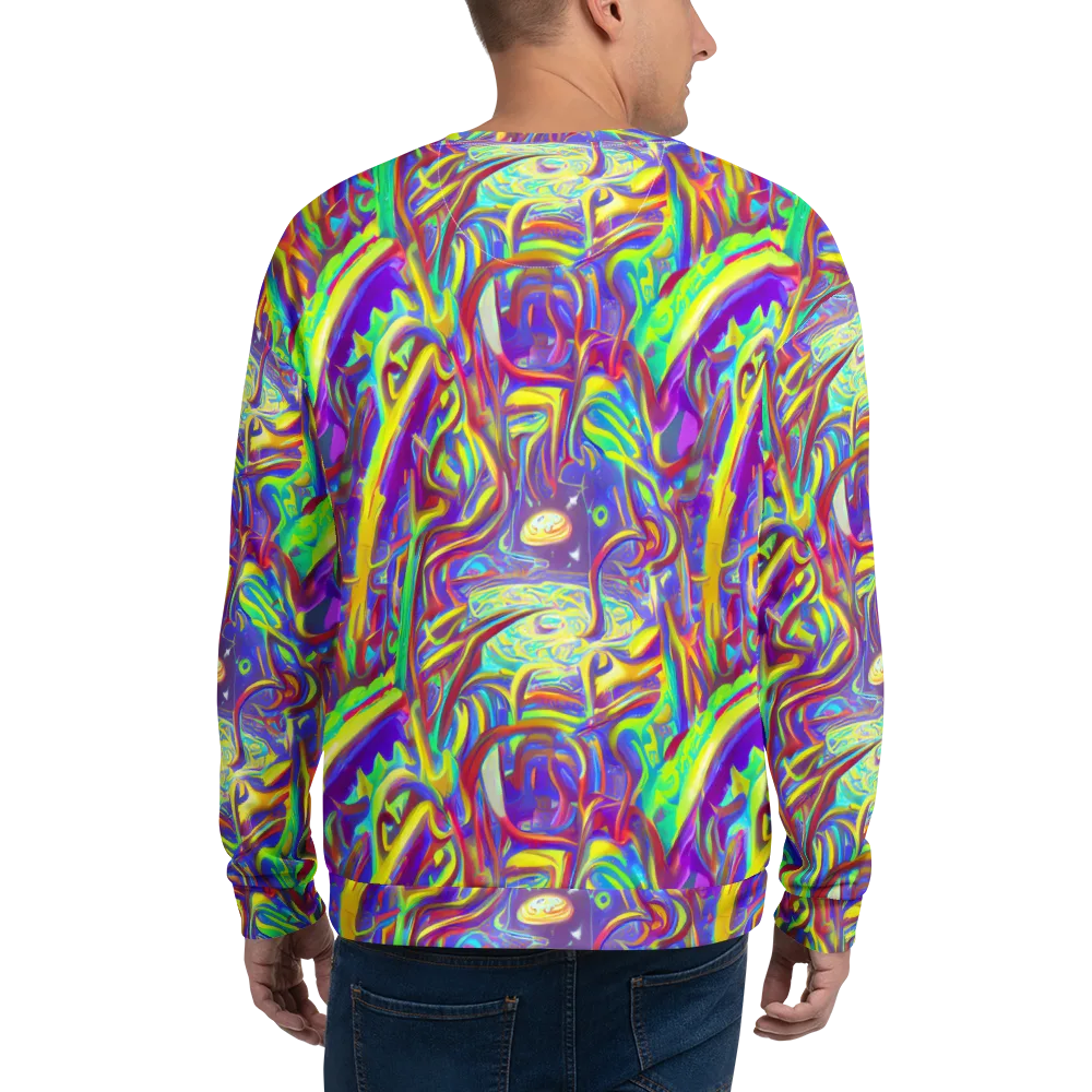 Daliesque Drift on Sweatshirt — Back