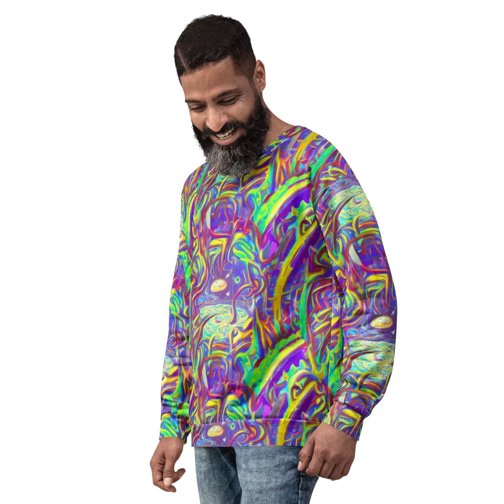 Daliesque Drift on Sweatshirt — Left Front