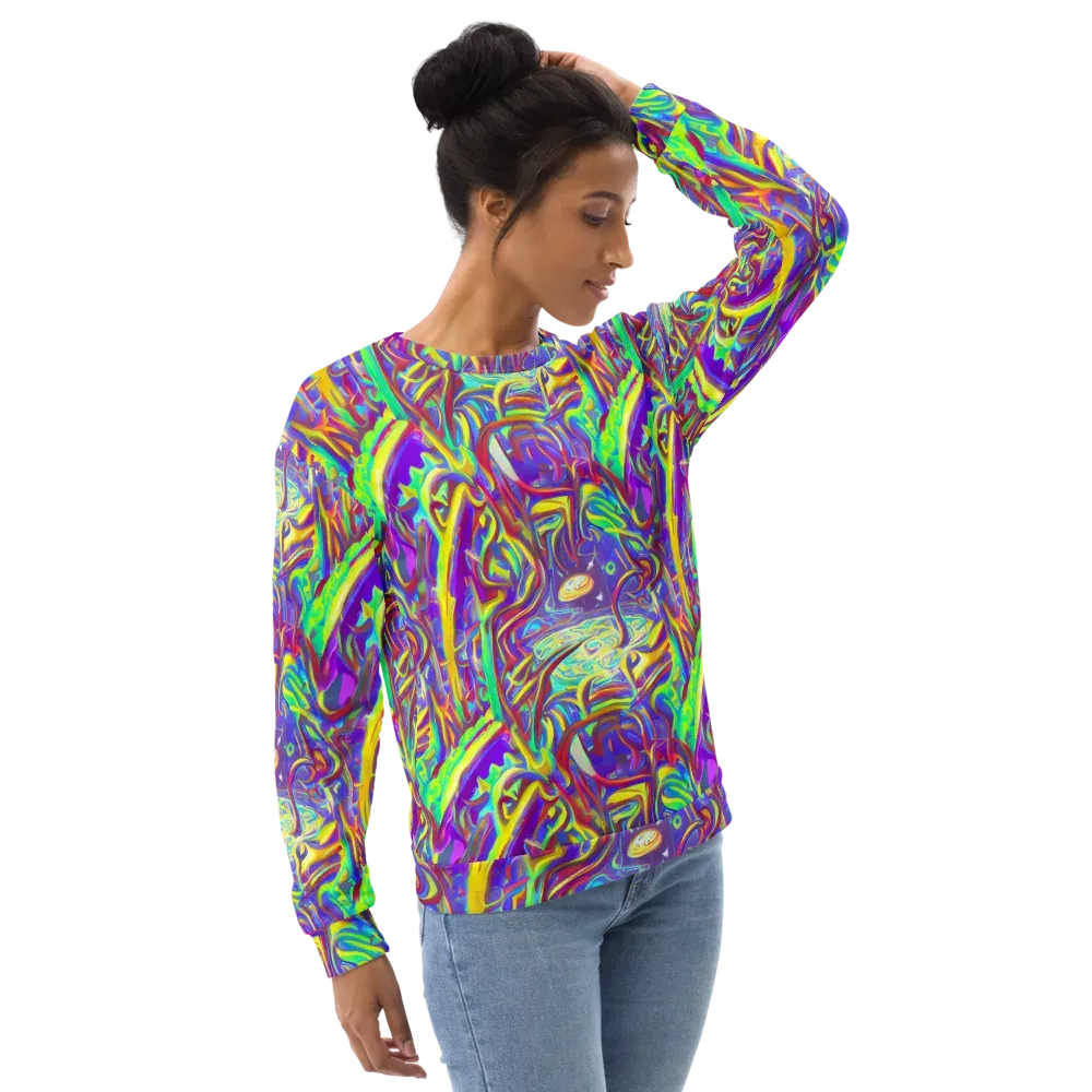 Daliesque Drift on Sweatshirt — Right Front