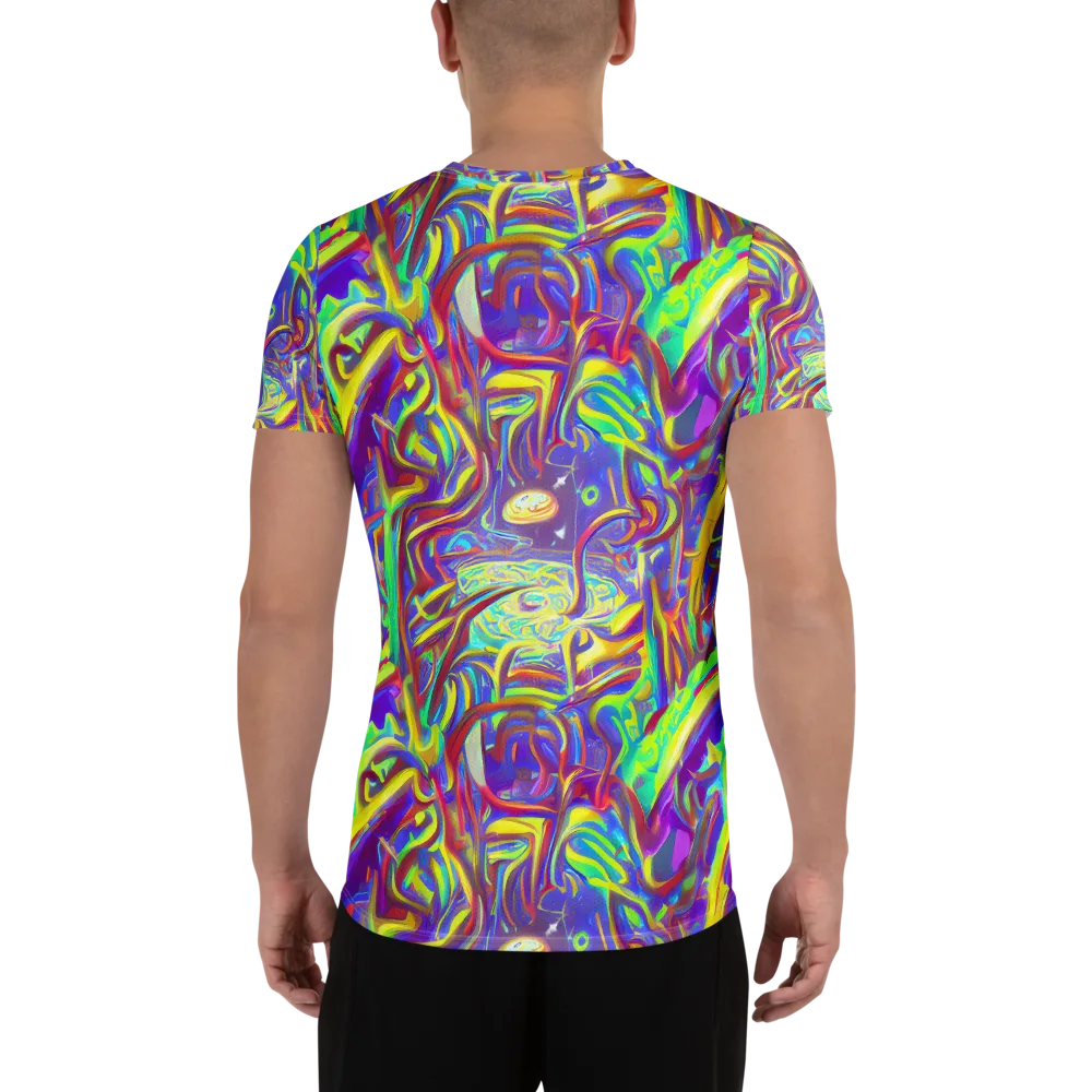 Daliesque Drift on Men's Athletic T-Shirt — Back