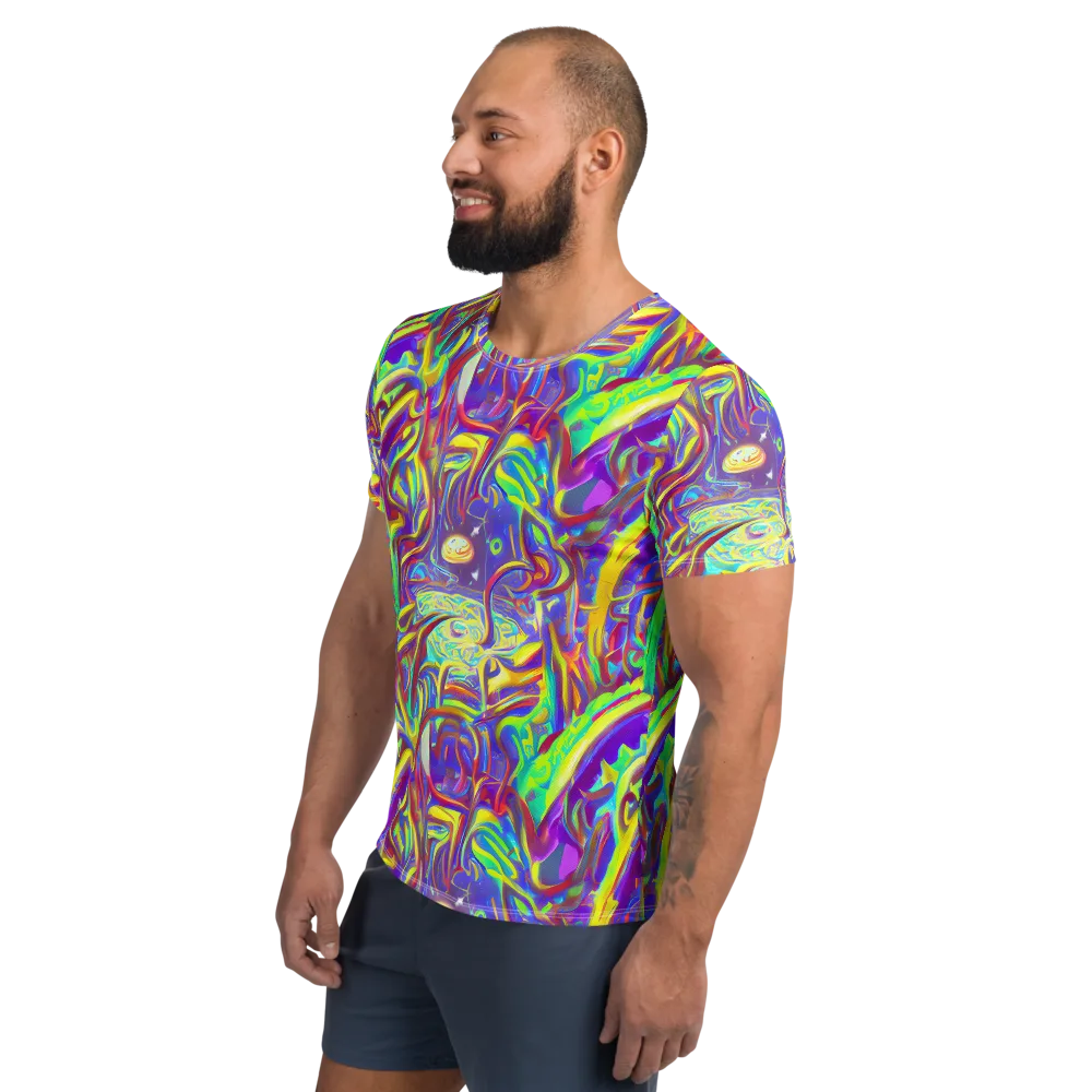 Daliesque Drift on Men's Athletic T-Shirt — Left