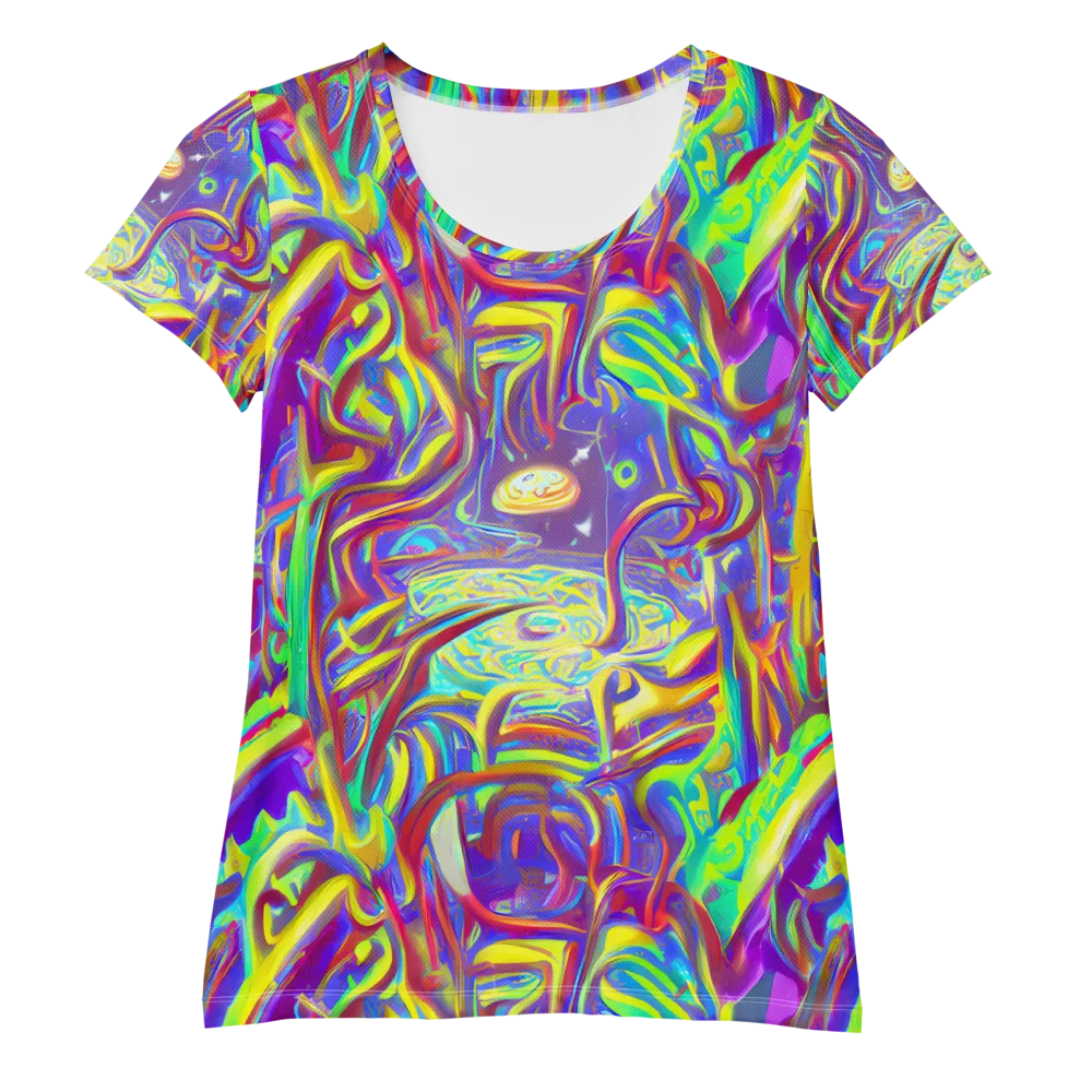 Daliesque Drift on Women's Athletic T-Shirt — Front