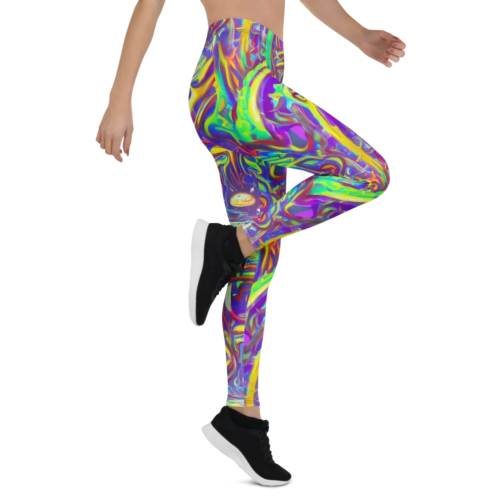 Daliesque Drift on Leggings — Right