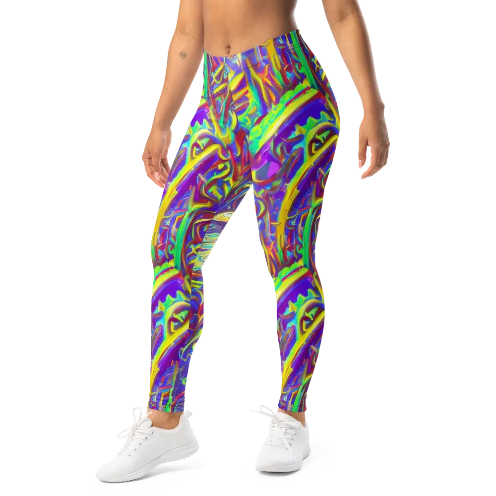 Daliesque Drift on Leggings — Left Front