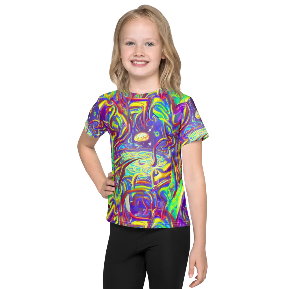 Daliesque Drift on Kids Crew Neck T-Shirt — Front