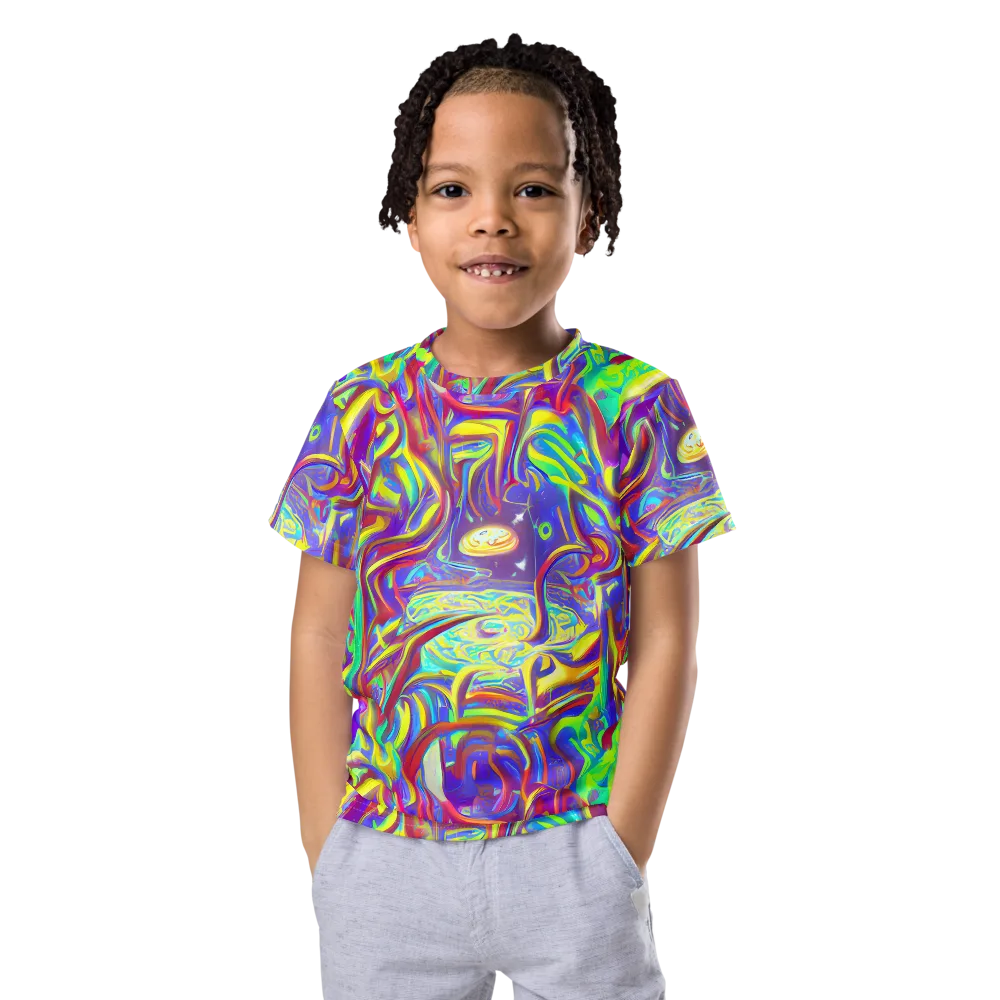 Daliesque Drift on Kids Crew Neck T-Shirt — Front