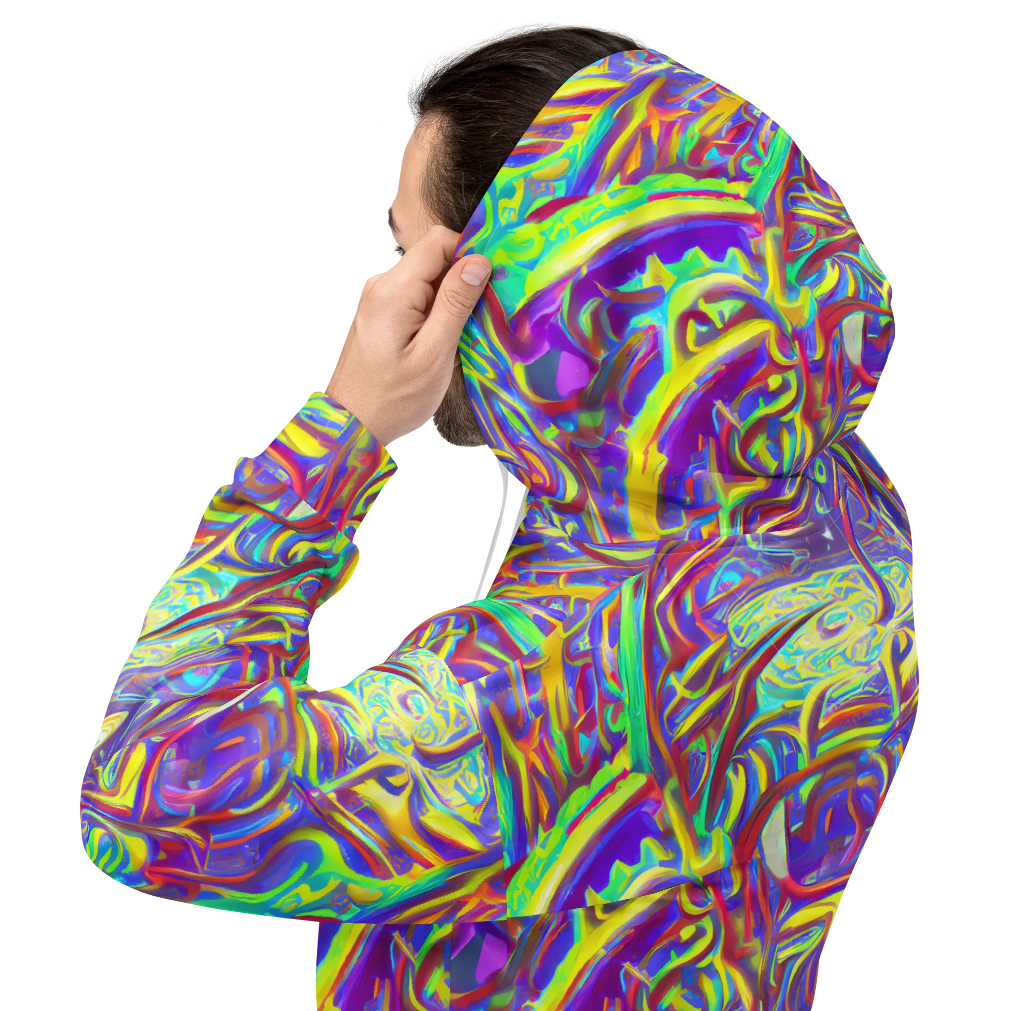 Daliesque Drift on Hoodie — Back