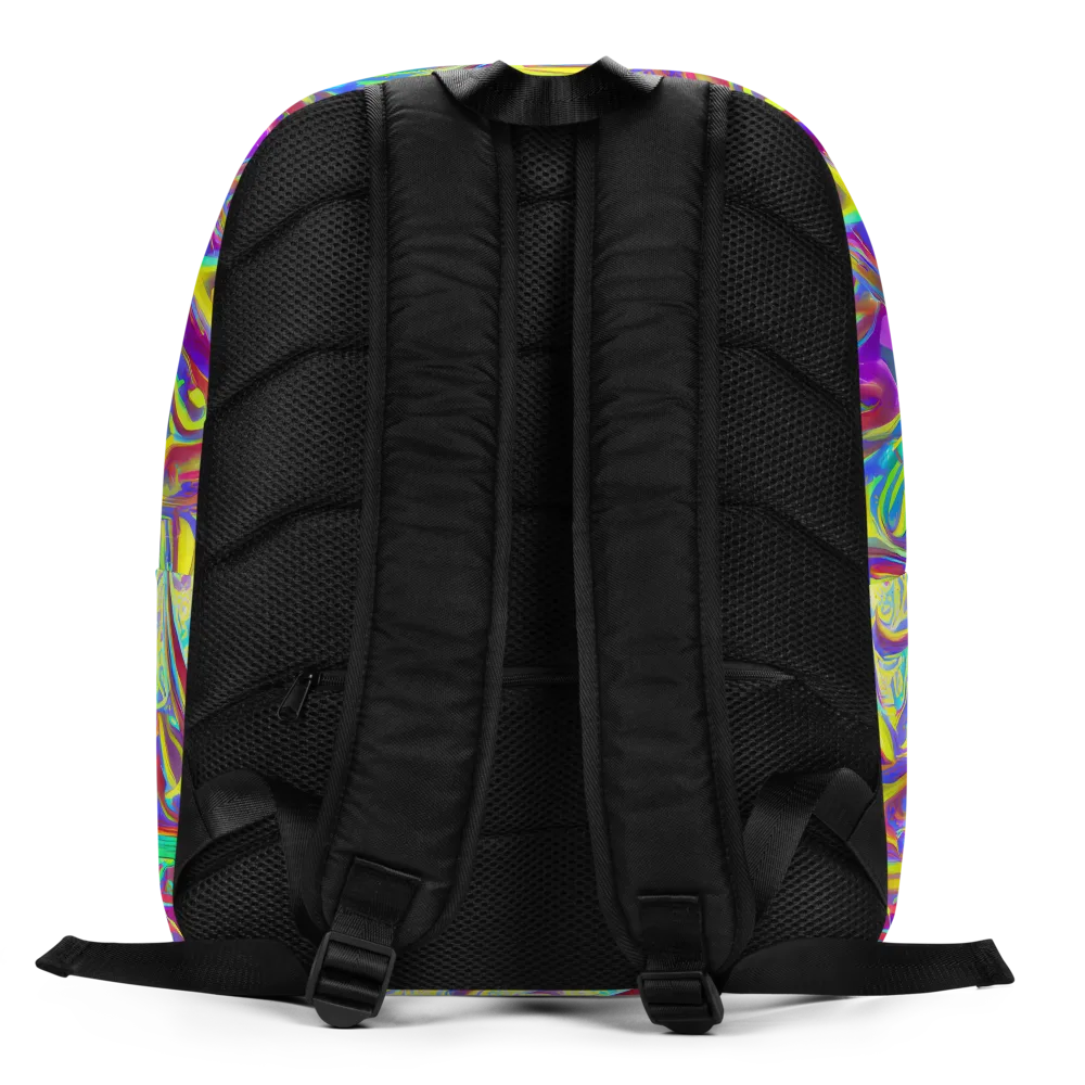Daliesque Drift on Minimalist Backpack — Back