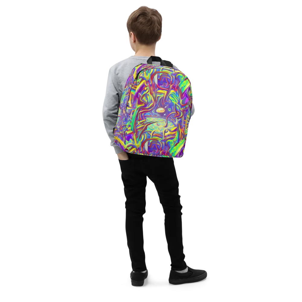 Daliesque Drift on Minimalist Backpack — Right Front
