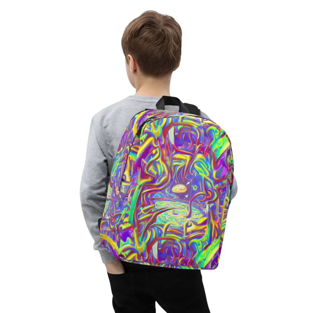 Daliesque Drift on Minimalist Backpack — Zoomed-in