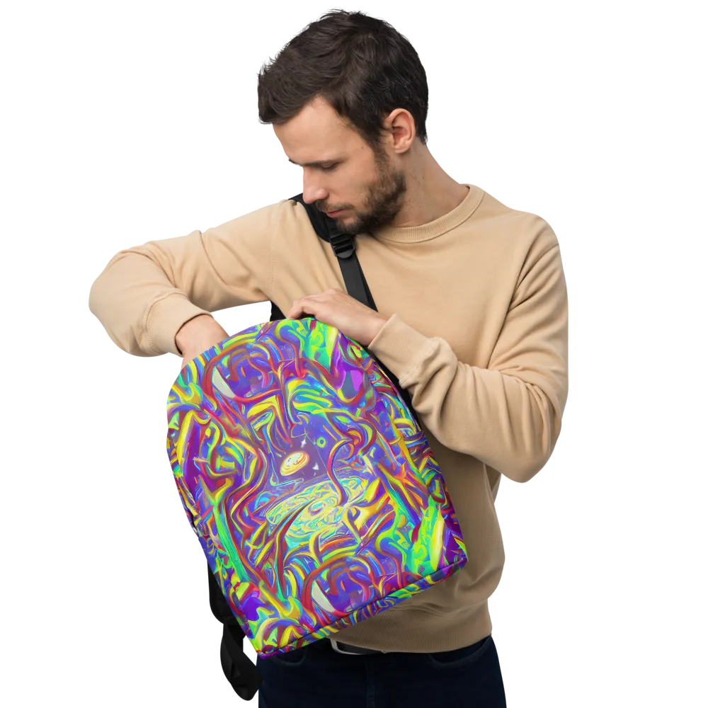 Daliesque Drift on Minimalist Backpack — Front