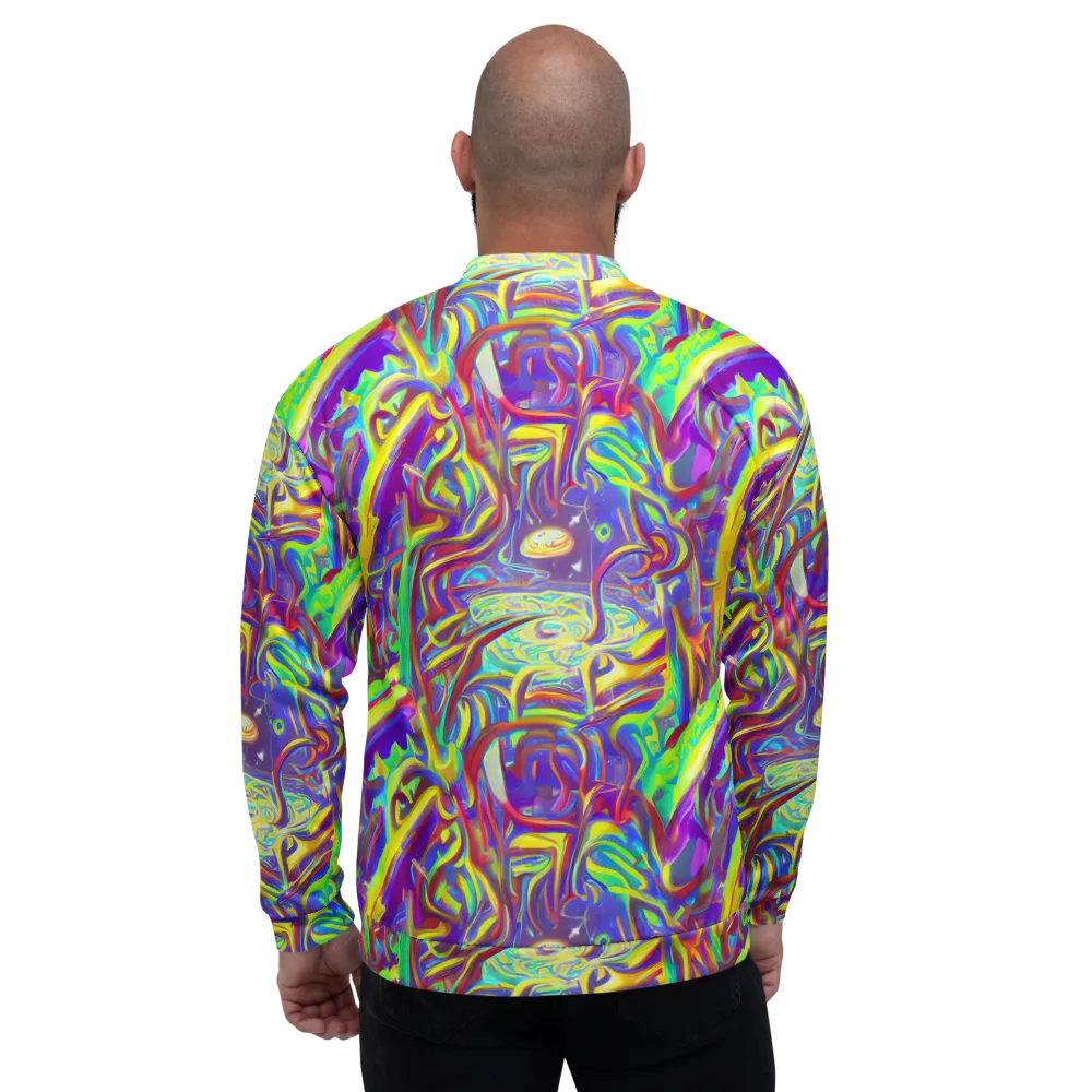 Daliesque Drift on Bomber Jacket — Back