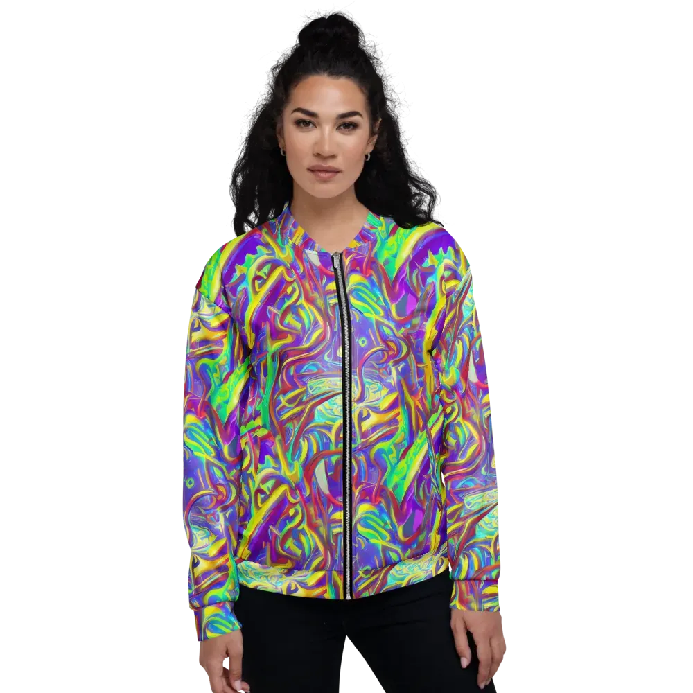 Daliesque Drift on Bomber Jacket — Front