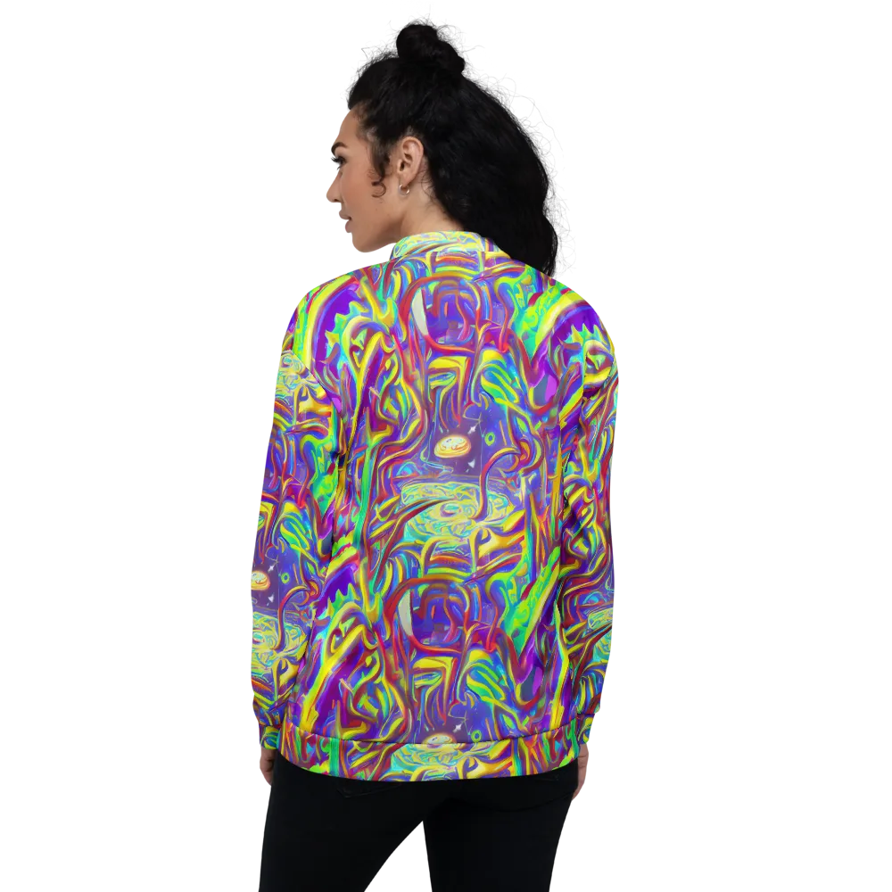 Daliesque Drift on Bomber Jacket — Back