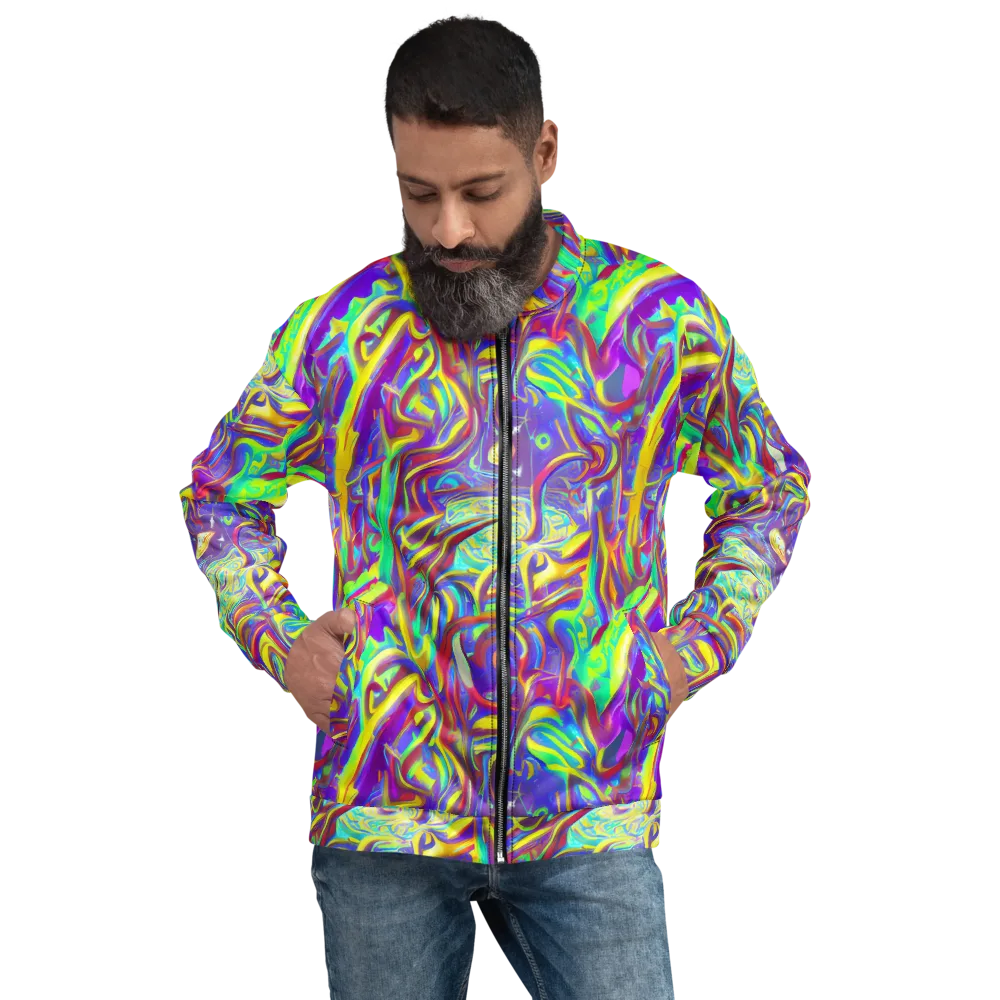 Daliesque Drift on Bomber Jacket — Front