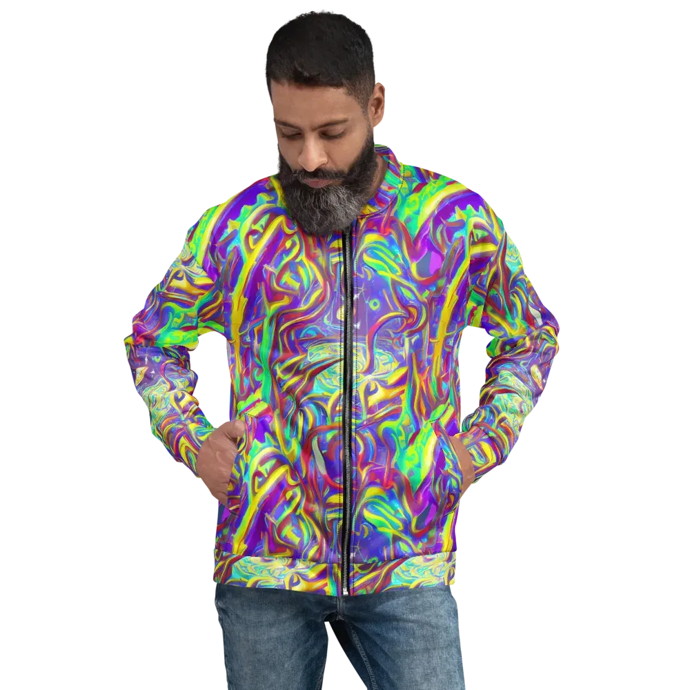 Daliesque Drift on Bomber Jacket — Front