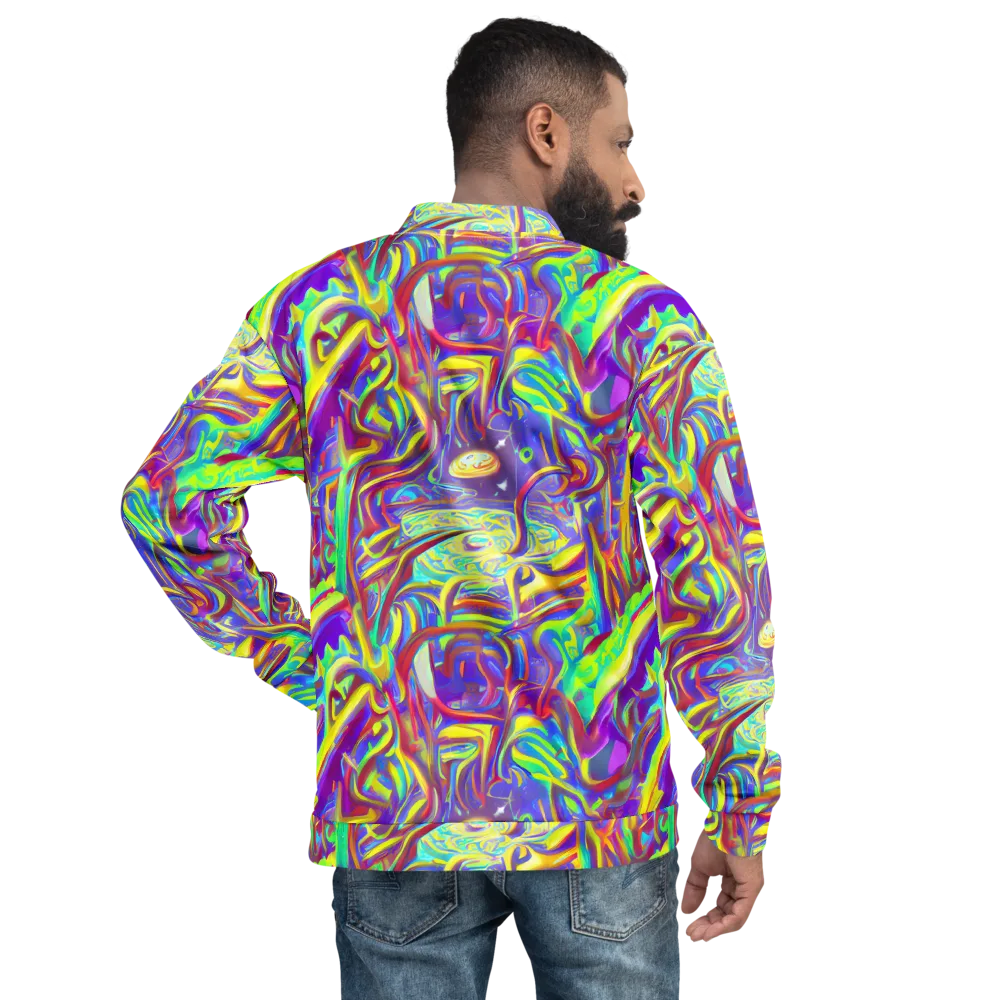 Daliesque Drift on Bomber Jacket — Back