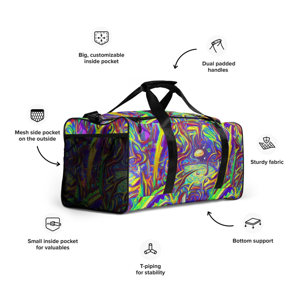 Daliesque Drift on Duffle Bag — Right Front