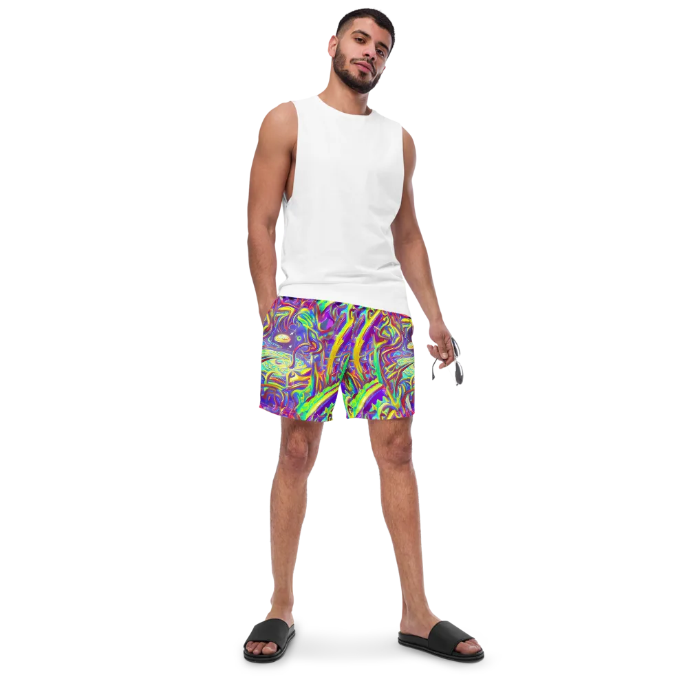 Daliesque Drift on Swim Trunks — Front
