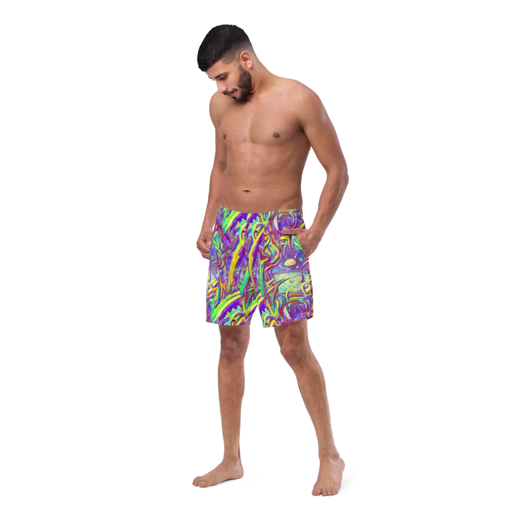 Daliesque Drift on Swim Trunks — Left Front