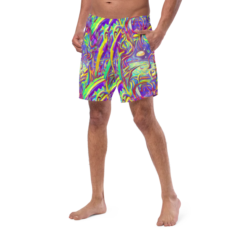 Daliesque Drift on Swim Trunks — Left Front