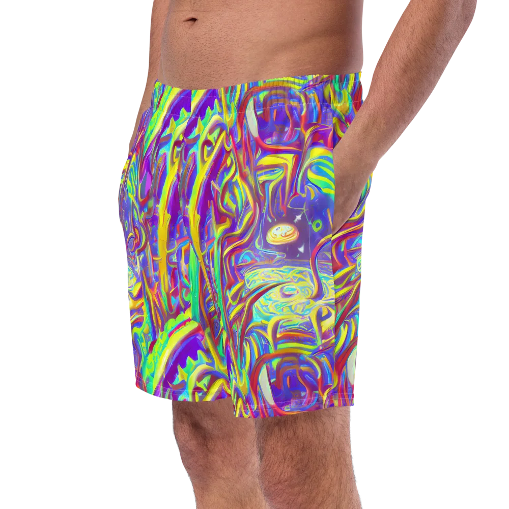 Daliesque Drift on Swim Trunks — Left Front