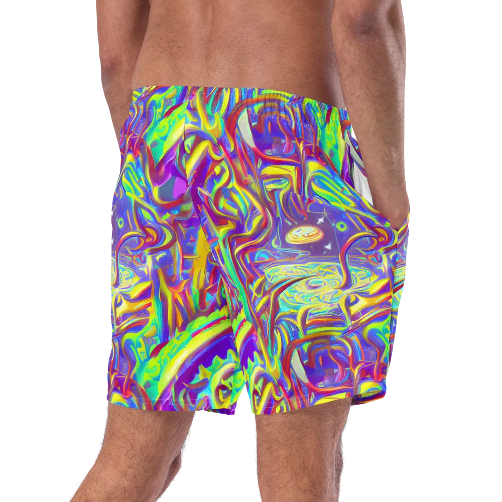 Daliesque Drift on Swim Trunks — Right Back