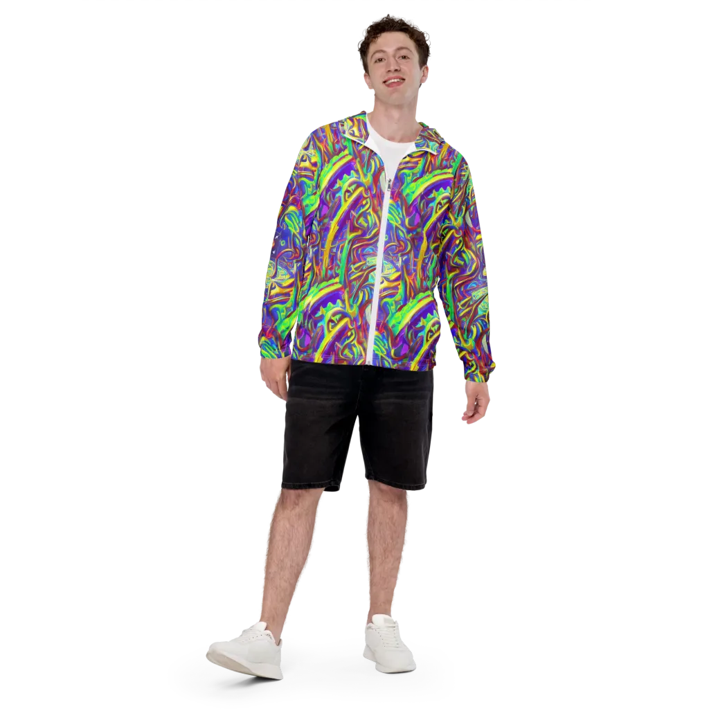 Daliesque Drift on Men's Windbreaker — Front