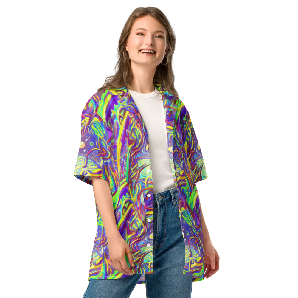 Daliesque Drift on Button Shirt — Front