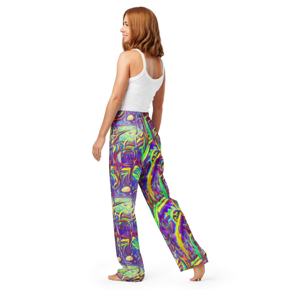 Daliesque Drift on Women's Pajama Pants — Back