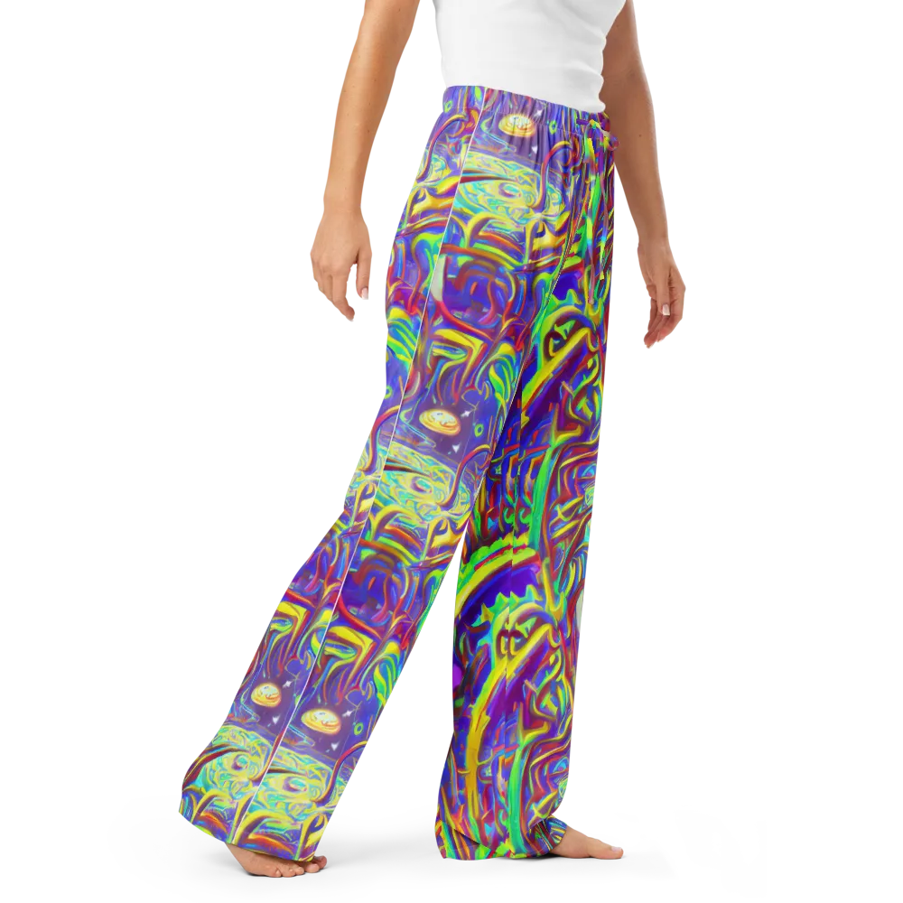Daliesque Drift on Women's Pajama Pants — Right Front