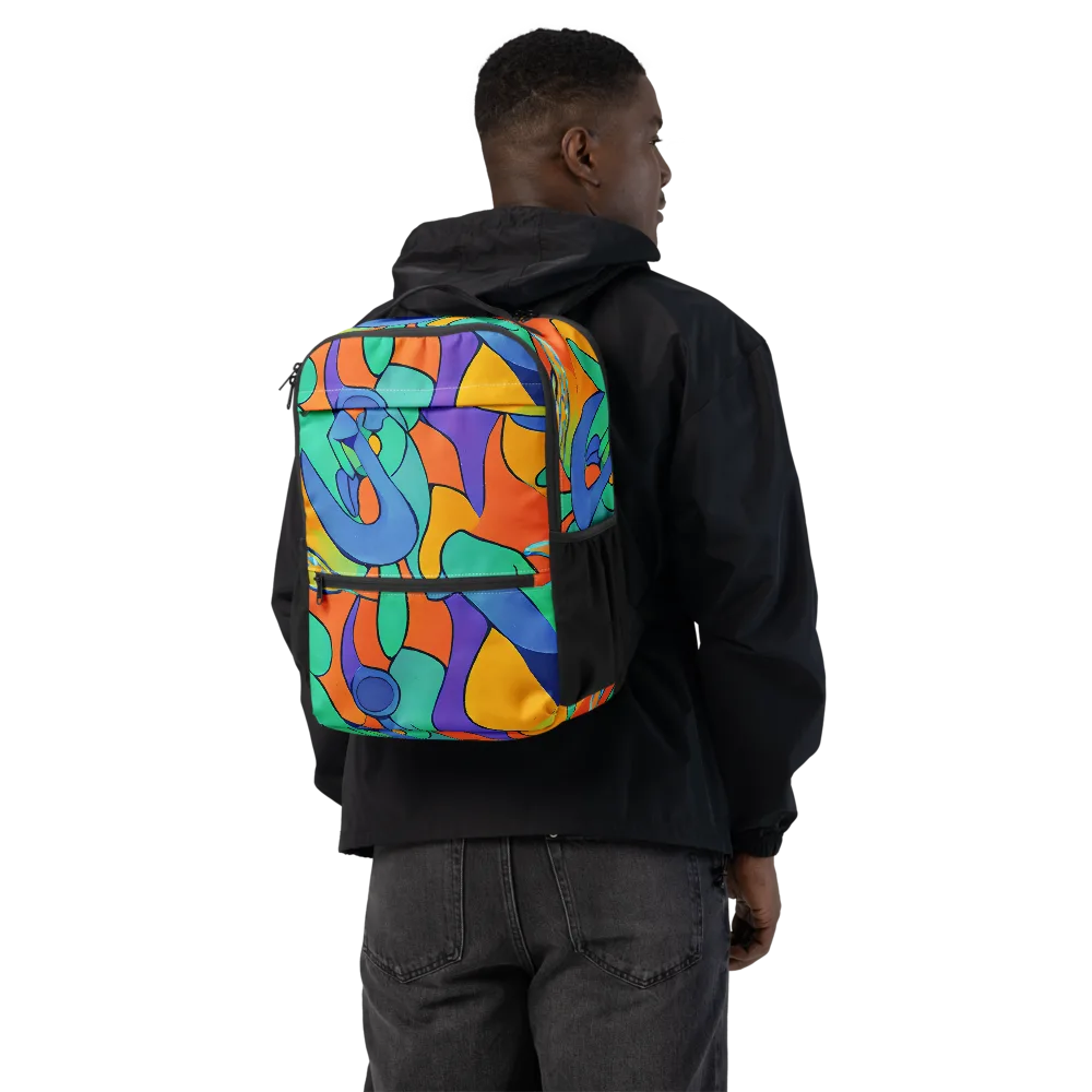 Archipenko Dream on Utility Backpack — Back