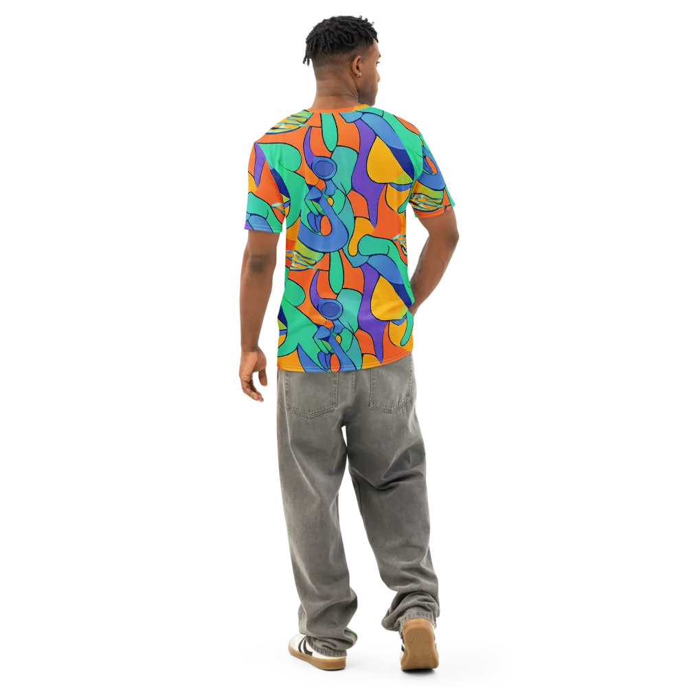 Archipenko Dream on Men's Cotton Crew Neck T-Shirt — Back