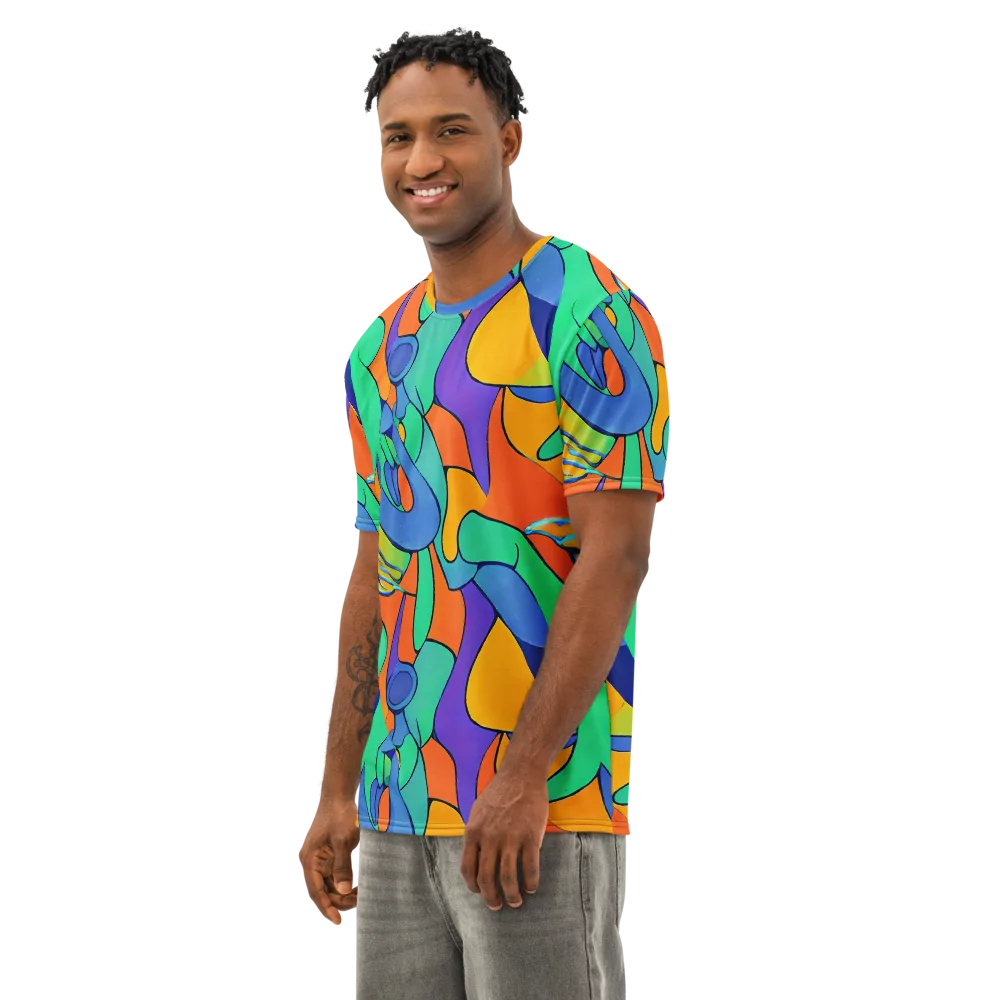 Archipenko Dream on Men's Cotton Crew Neck T-Shirt — Left Front