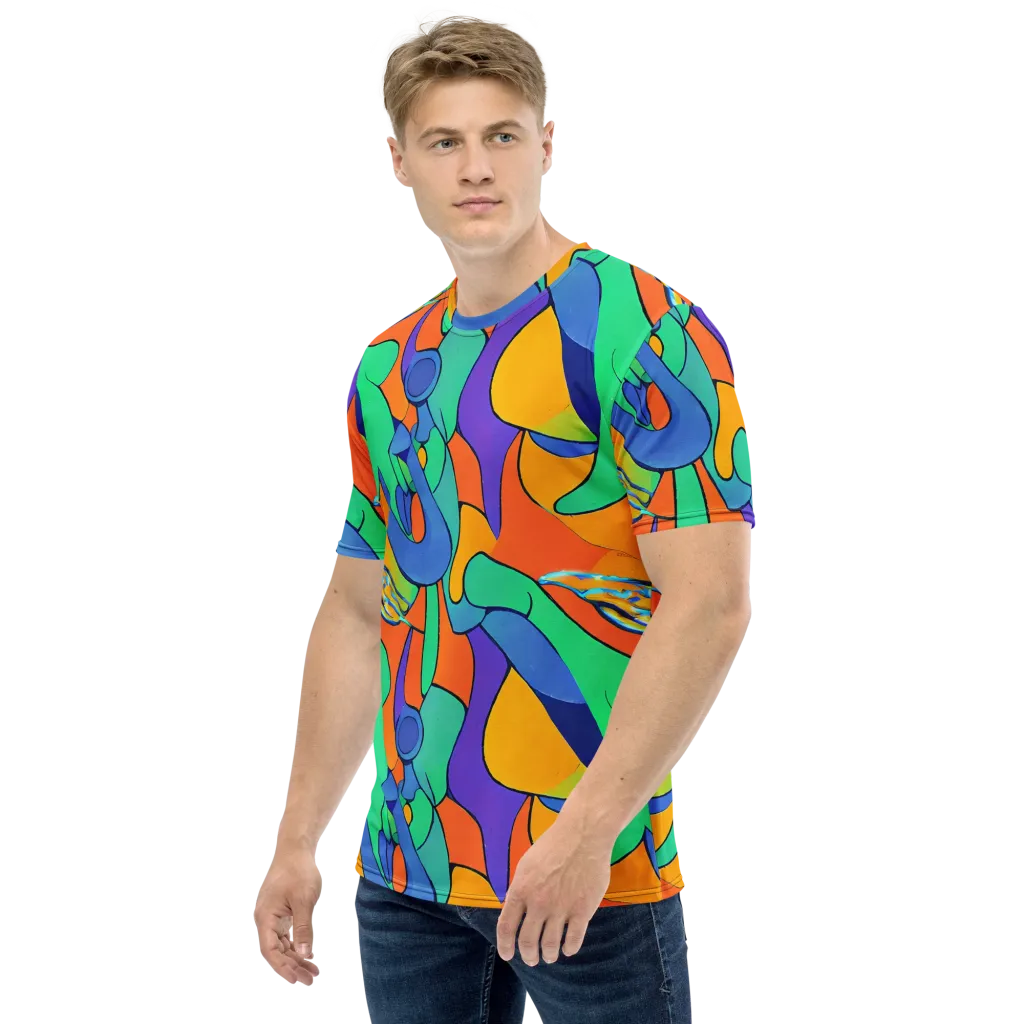 Archipenko Dream on Men's Crew Neck T-Shirt — Left