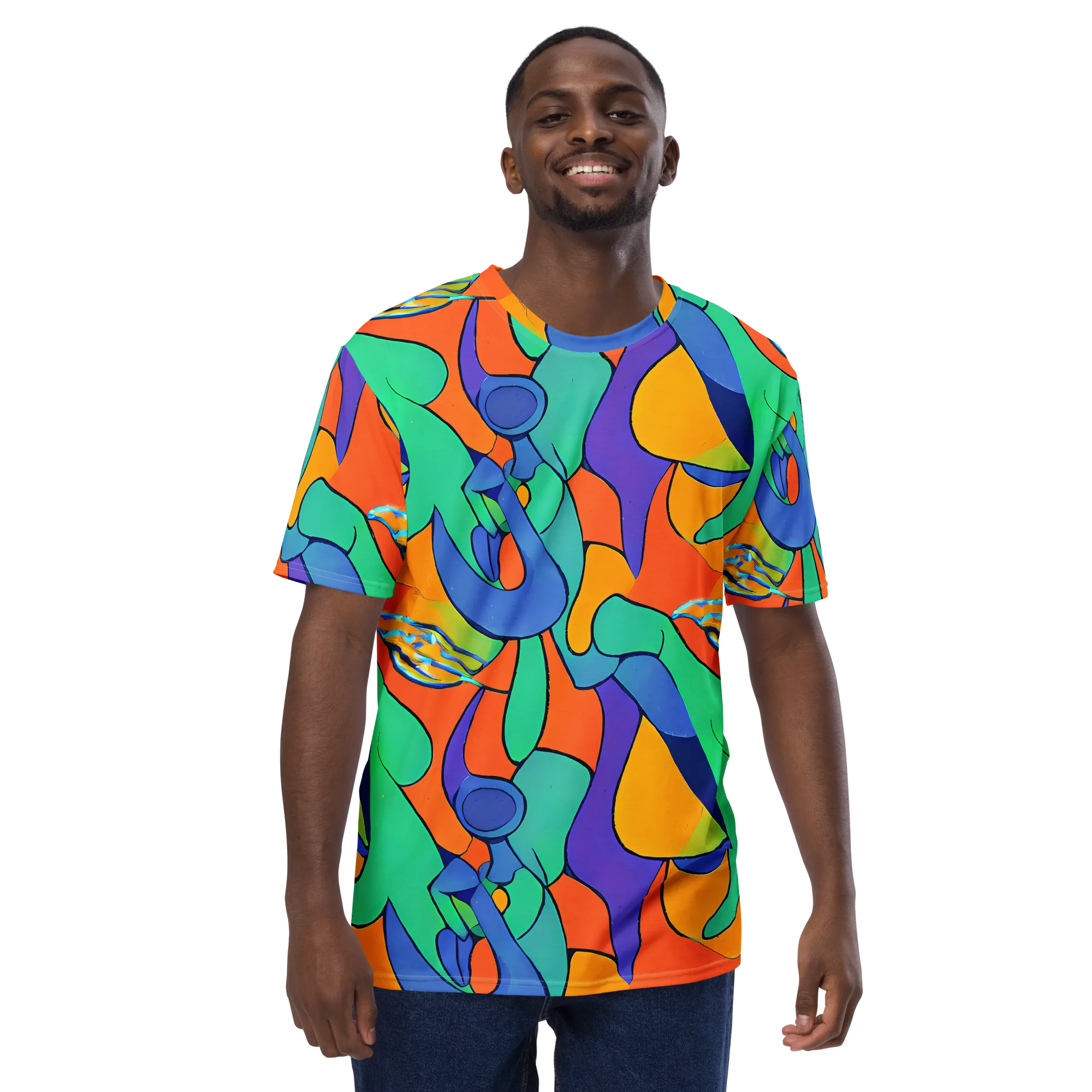 Archipenko Dream on Men's Crew Neck T-Shirt — Front