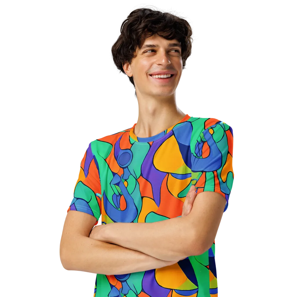 Archipenko Dream on Men's Crew Neck T-Shirt — Left Front