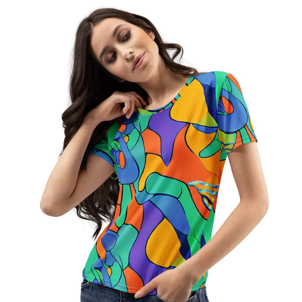 Archipenko Dream on Women's Crew Neck T-Shirt — Left Front