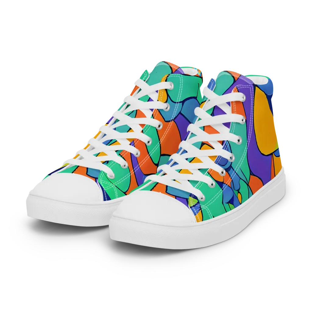 Archipenko Dream on Women's High Top Canvas Shoes — Left Front