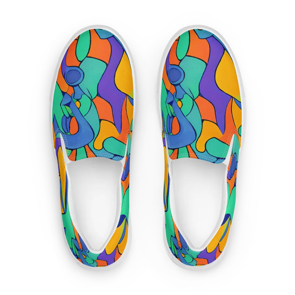 Archipenko Dream on Women's Slip-On Canvas Shoes — Front