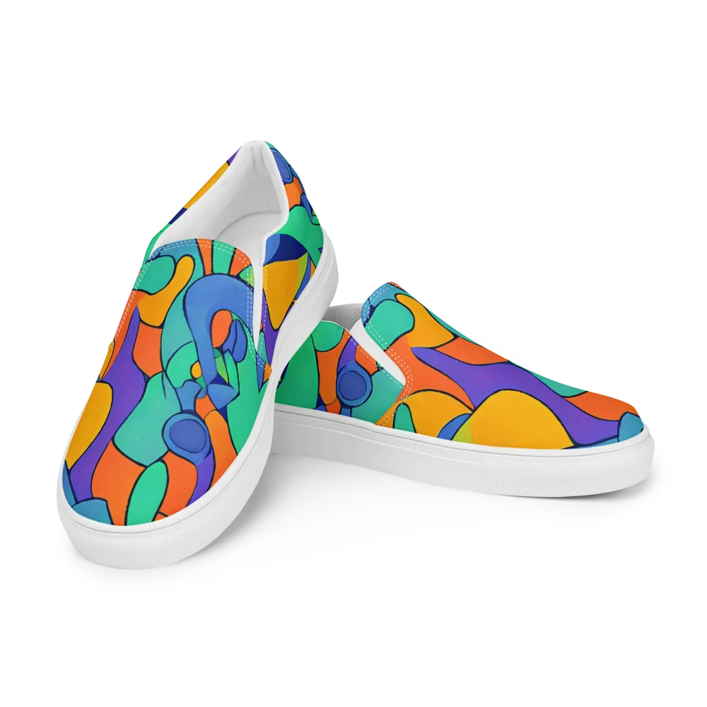 Archipenko Dream on Women's Slip-On Canvas Shoes — Left Front