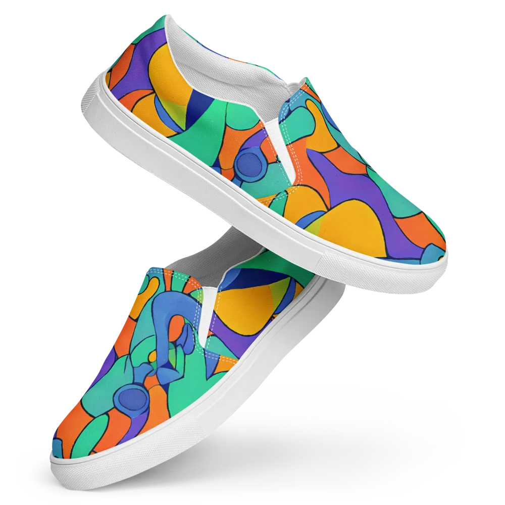 Archipenko Dream on Women's Slip-On Canvas Shoes — Front
