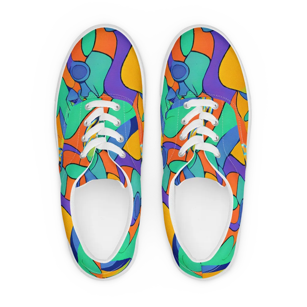 Archipenko Dream on Men's Lace-Up Canvas Shoes — Front