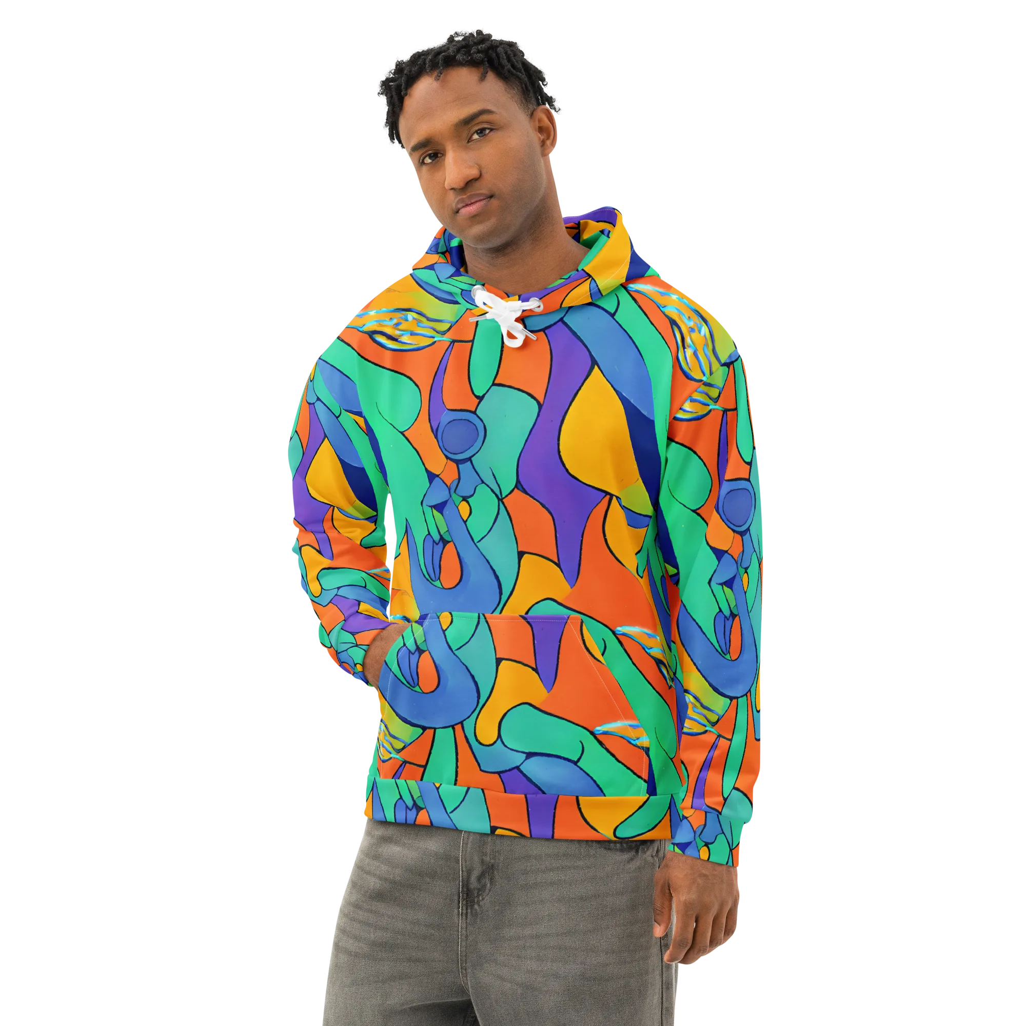Archipenko Dream on Cotton Hoodie — Left Front