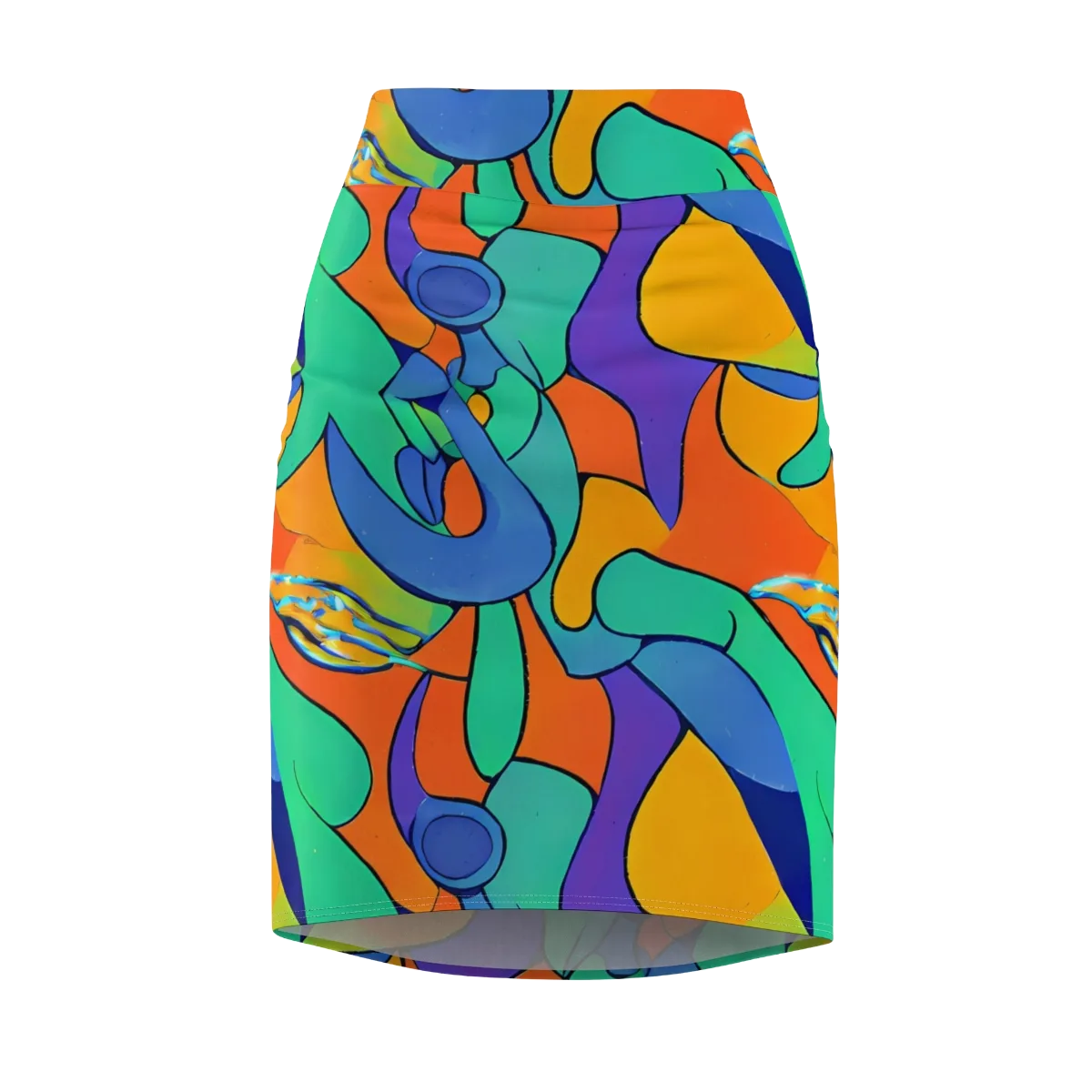 Archipenko Dream on Pencil Skirt — Front