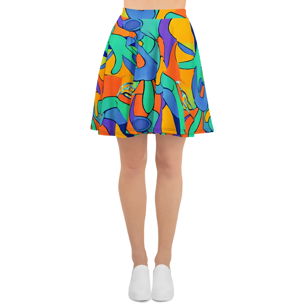 Archipenko Dream on Skater Skirt — Front