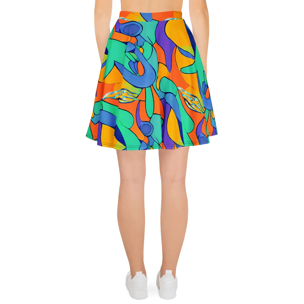 Archipenko Dream on Skater Skirt — Back