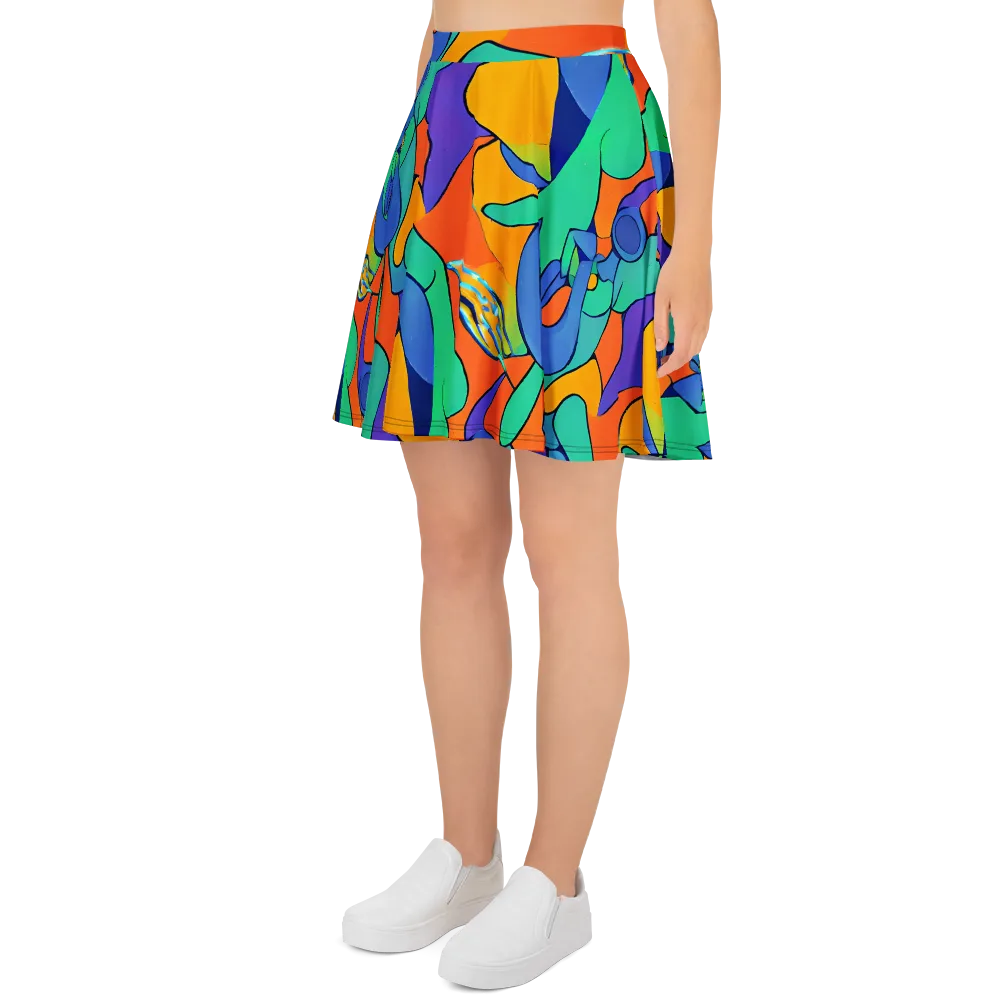 Archipenko Dream on Skater Skirt — Left